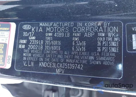 2018 Kia Niro Ex z USA, uszkodzony, nr VIN KNDCE3LCXJ5139742